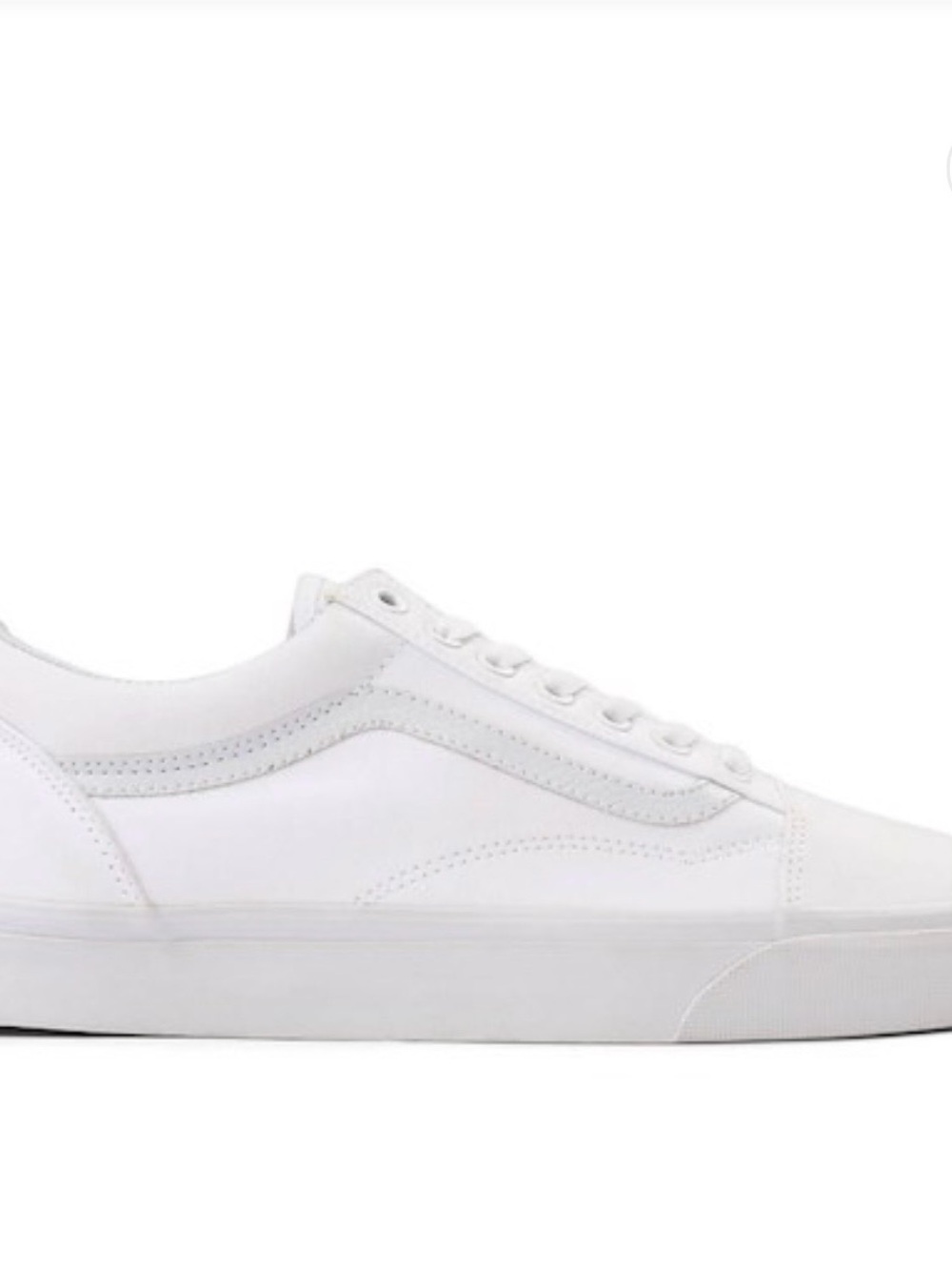 VANS Canvas Old Skool True White Sneaker